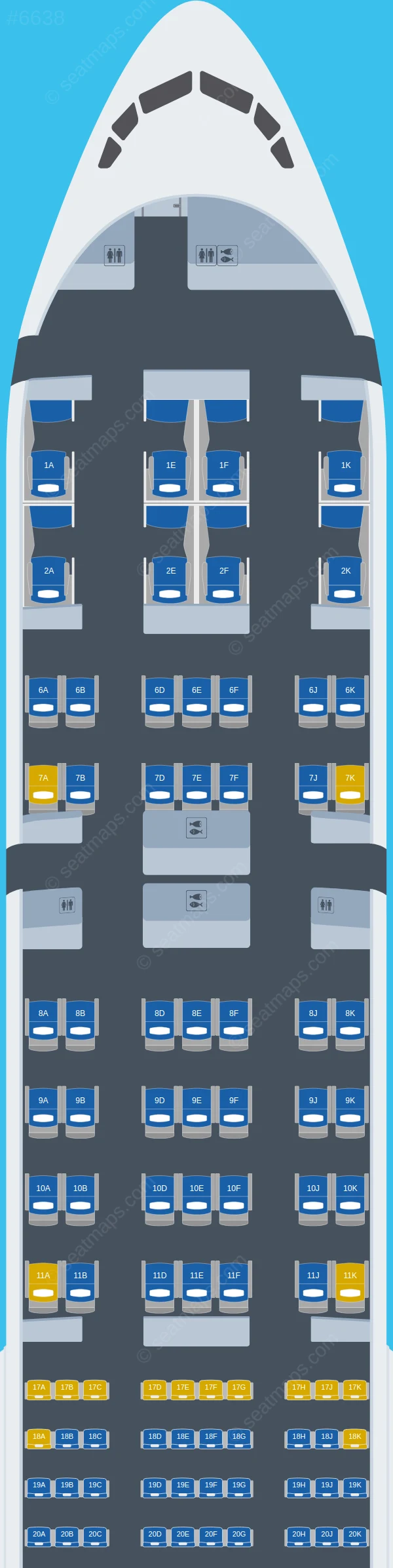 Emirates Boeing 777-300ER V.4 seatmap preview