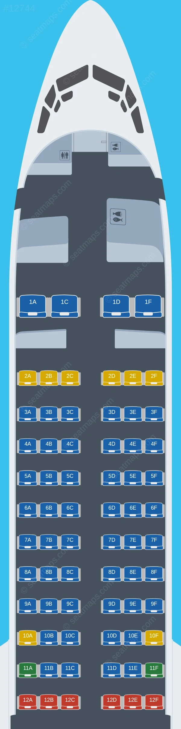 Air India Express Boeing 737 MAX 8 V.3 seatmap preview