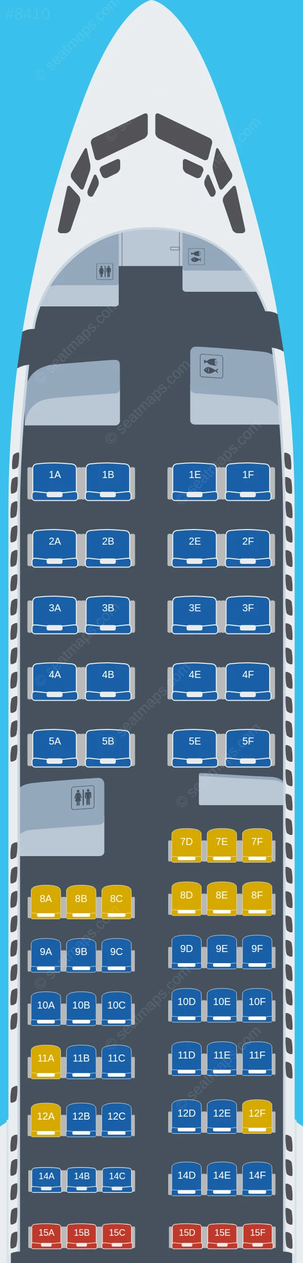 United Boeing 737 MAX 9 V.1 seatmap preview