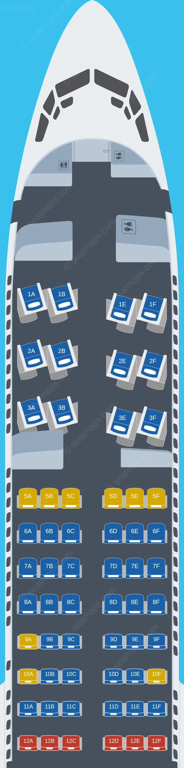 Copa Airlines Boeing 737 MAX 9 V.1 seatmap preview
