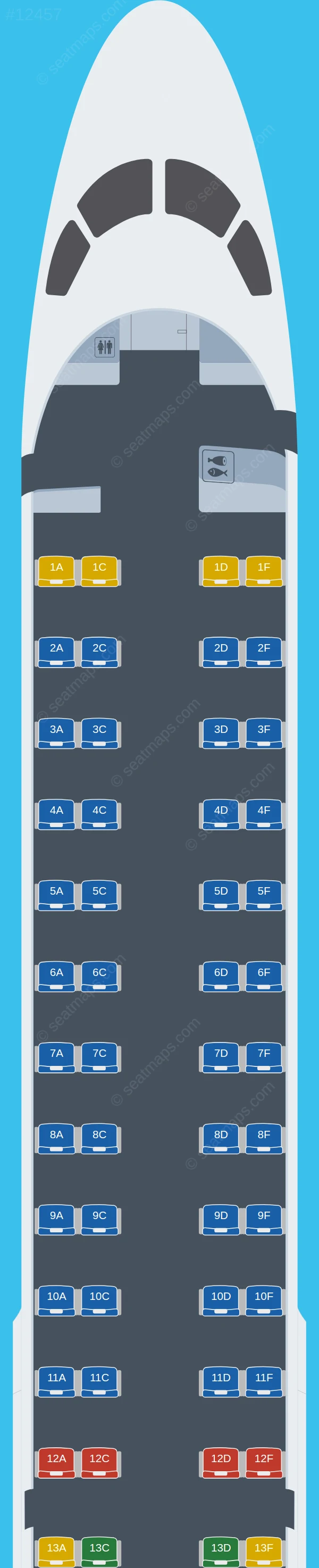 Airlink Embraer E195 V.2 seatmap preview