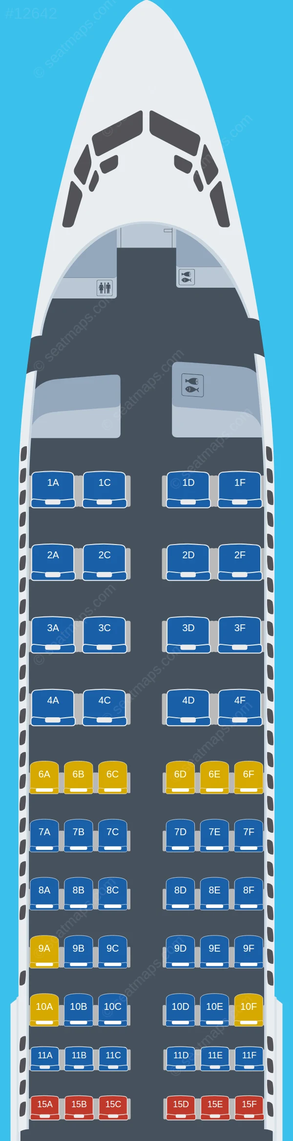 Alaska Airlines Boeing 737-800 V.3 seatmap preview