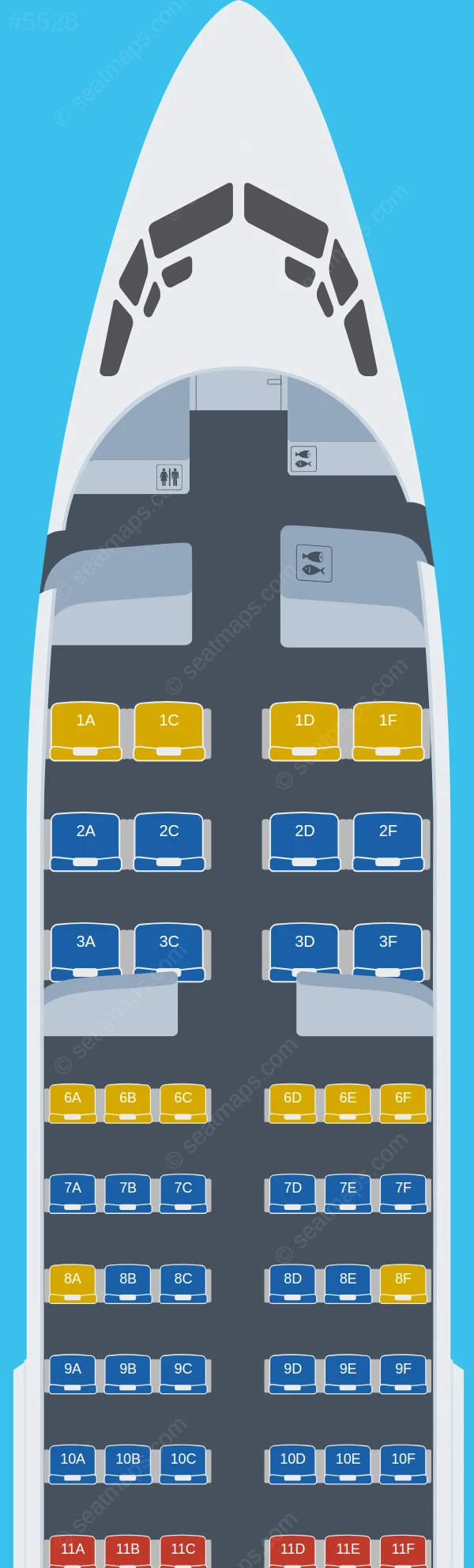 Arik Air Boeing 737-700 V.2 seatmap preview