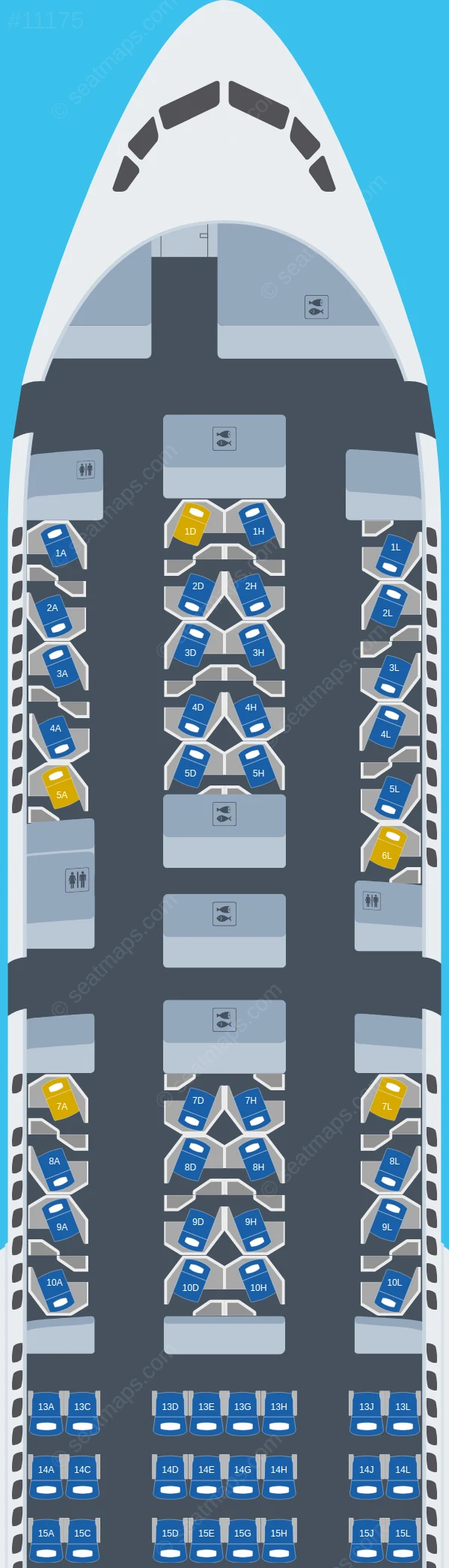 American Airlines Boeing 777-200ER V.2 seatmap preview