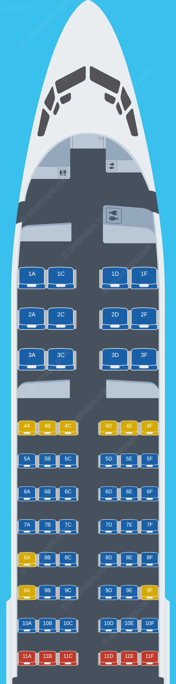 Batik Air Malaysia Boeing 737-800 seatmap preview