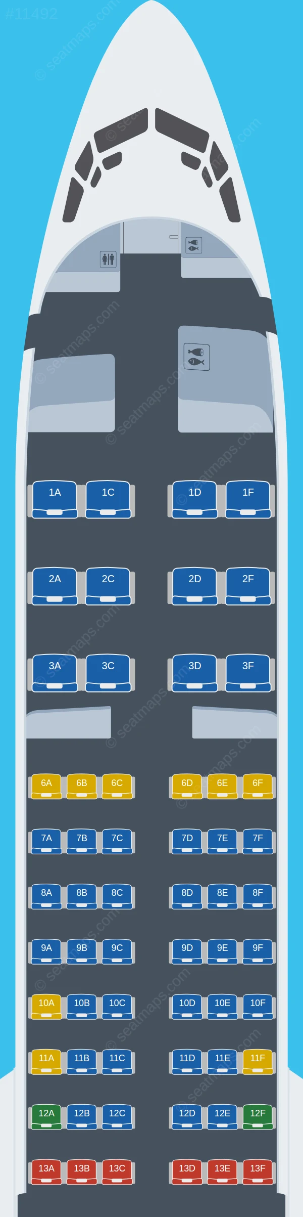 Luxair Boeing 737 MAX 8 V.2 seatmap preview
