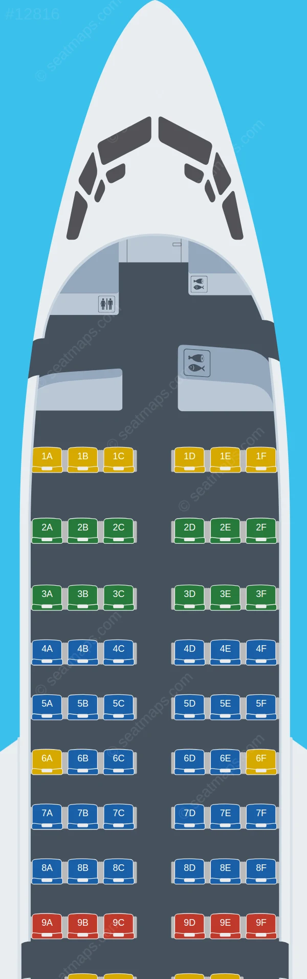 Nam Air Boeing 737-500 V.2 seatmap preview