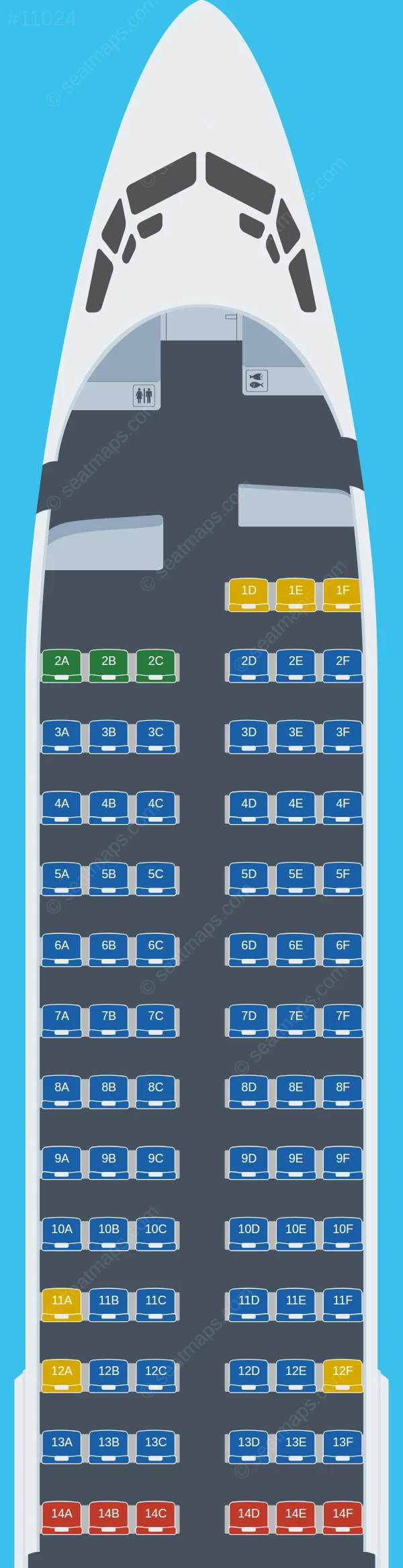 Fly Baghdad Boeing 737-800 V.3 seatmap preview