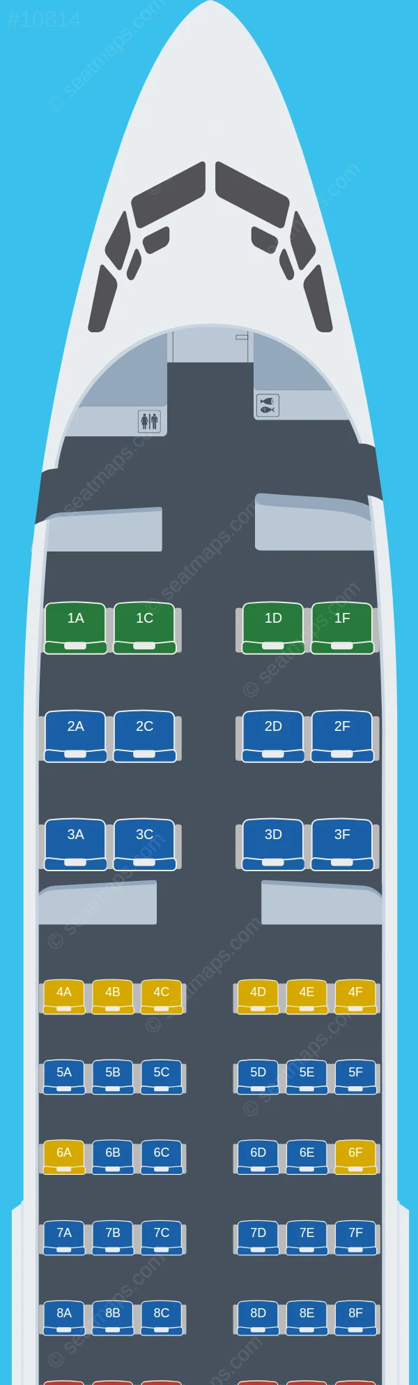 Cabo Verde Airlines Boeing 737-700 seatmap preview