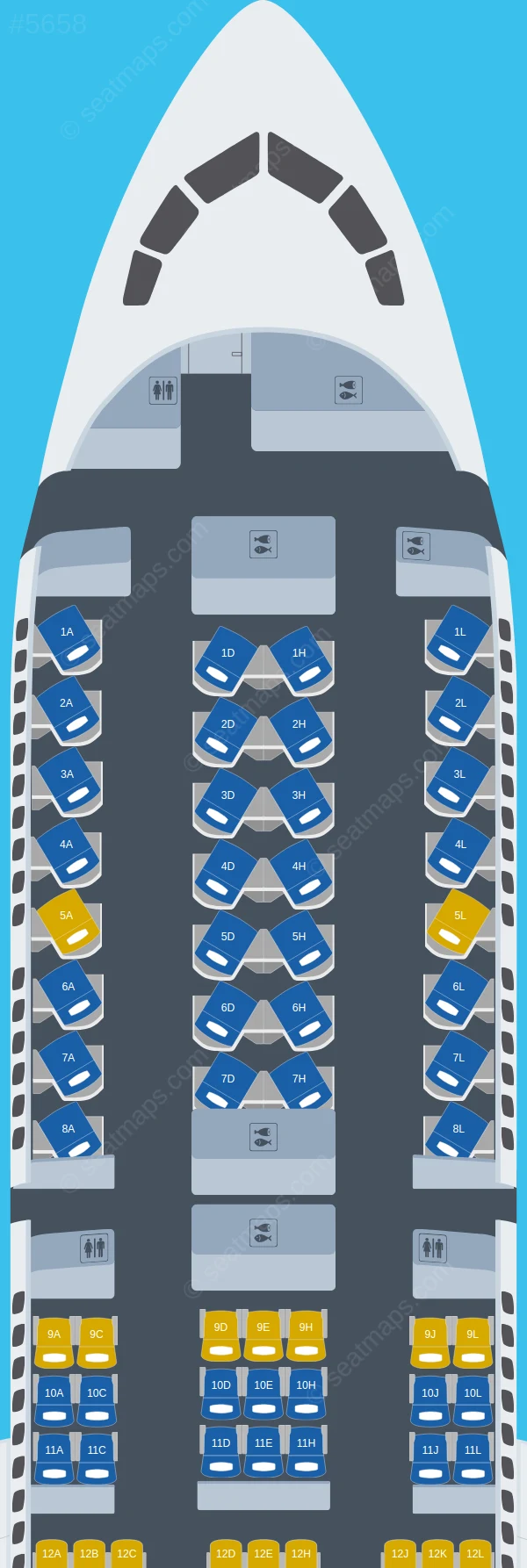 American Airlines Boeing 787-9 V.1 seatmap preview