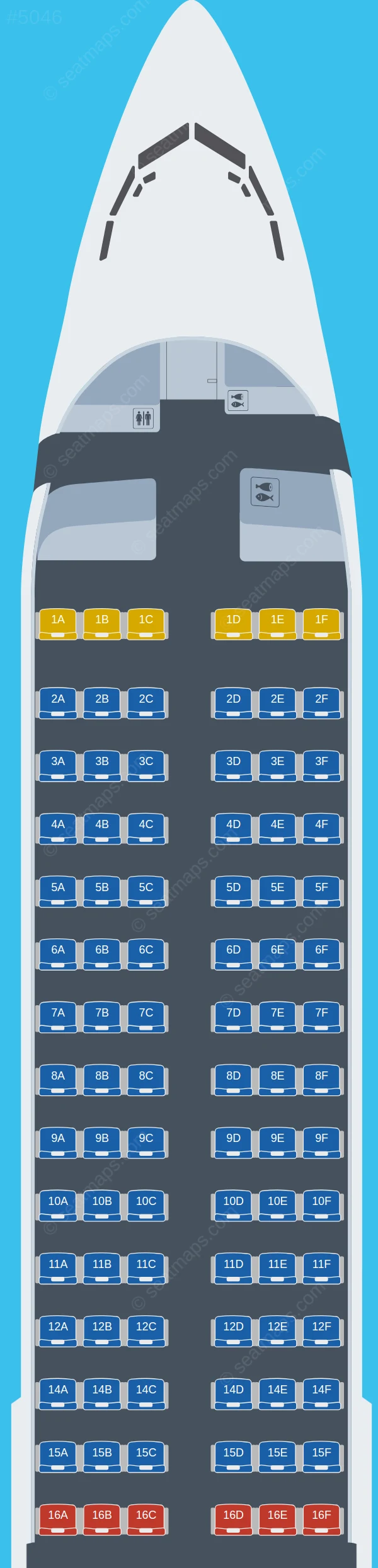 Okay Airways Boeing 737-900 ER seatmap preview