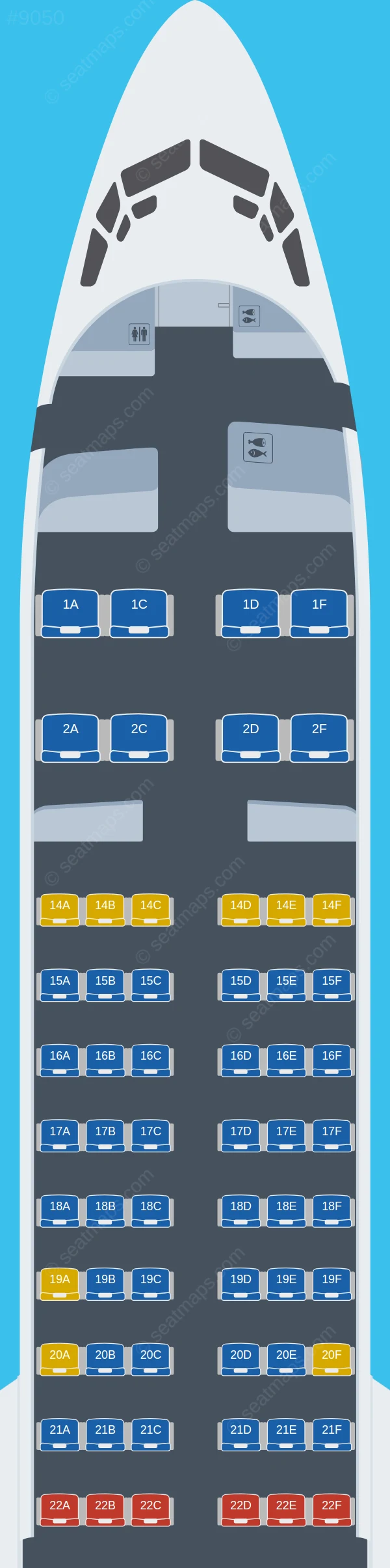 Fiji Airways Boeing 737 MAX 8 seatmap preview