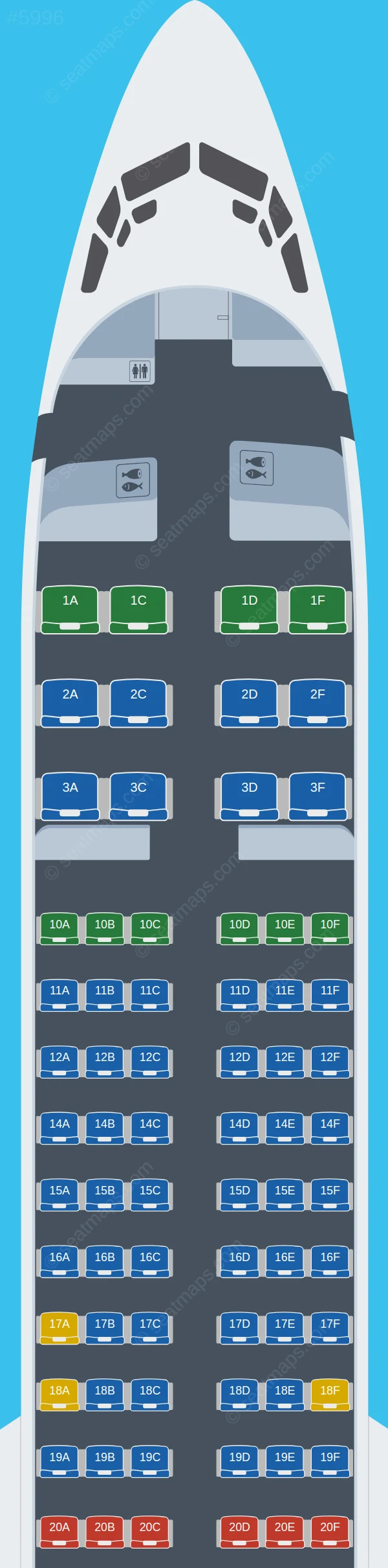 Oman Air Boeing 737-900 ER seatmap preview
