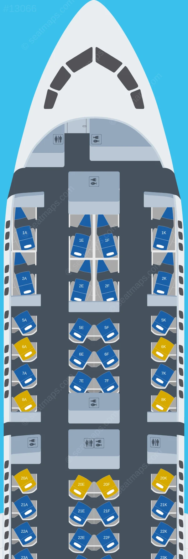 British Airways Boeing 787-9 V.2 seatmap preview