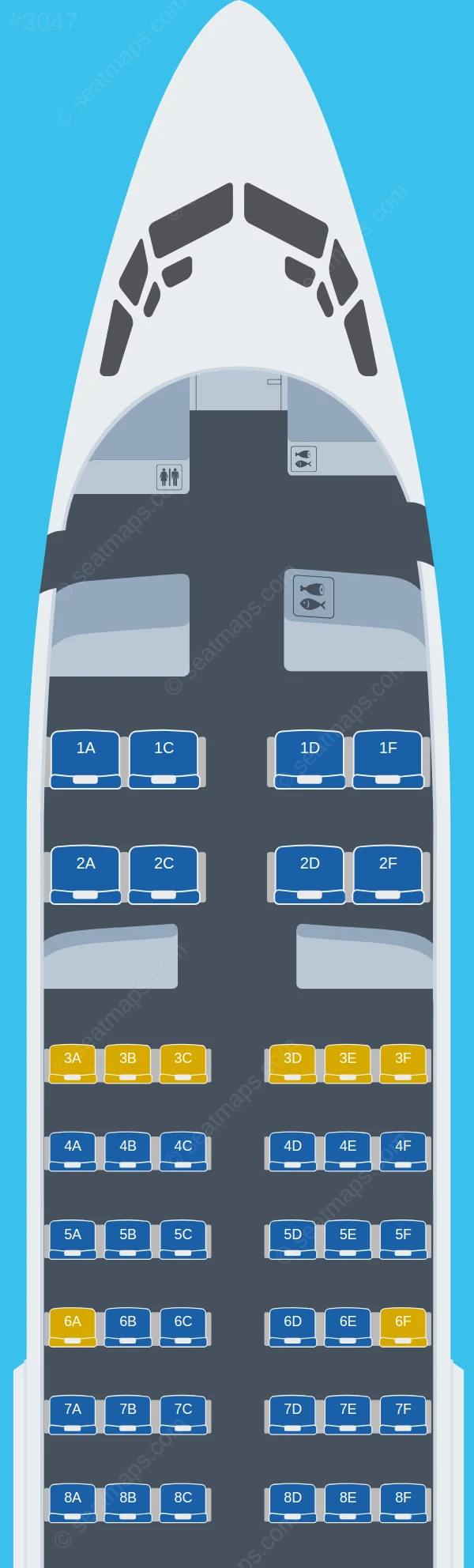 Aerolineas Argentinas Boeing 737-700 seatmap preview