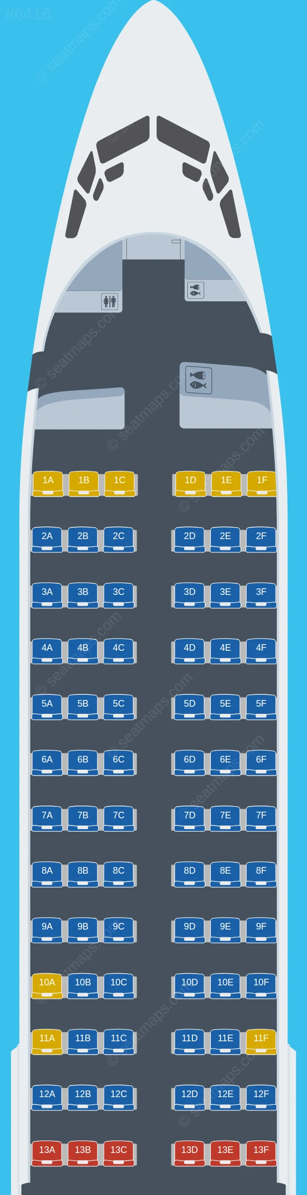 Air India Express Boeing 737-800 V.1 seatmap preview