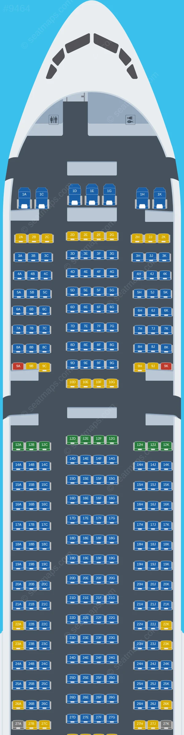 Azur Air Boeing 777-300ER seatmap preview