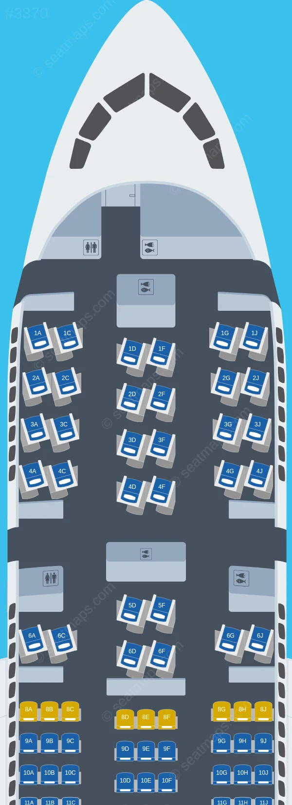 AeroMexico Boeing 787-8 seatmap preview