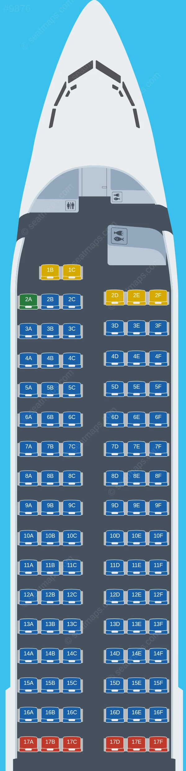Ikar Boeing 737-900 ER seatmap preview