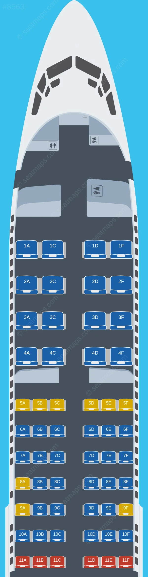 Tarom Boeing 737-800 V.2 seatmap preview