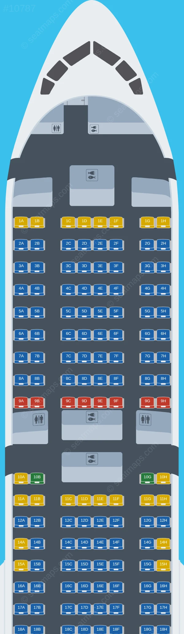 EuroAtlantic Airways Boeing 767-300ER V.3 seatmap preview