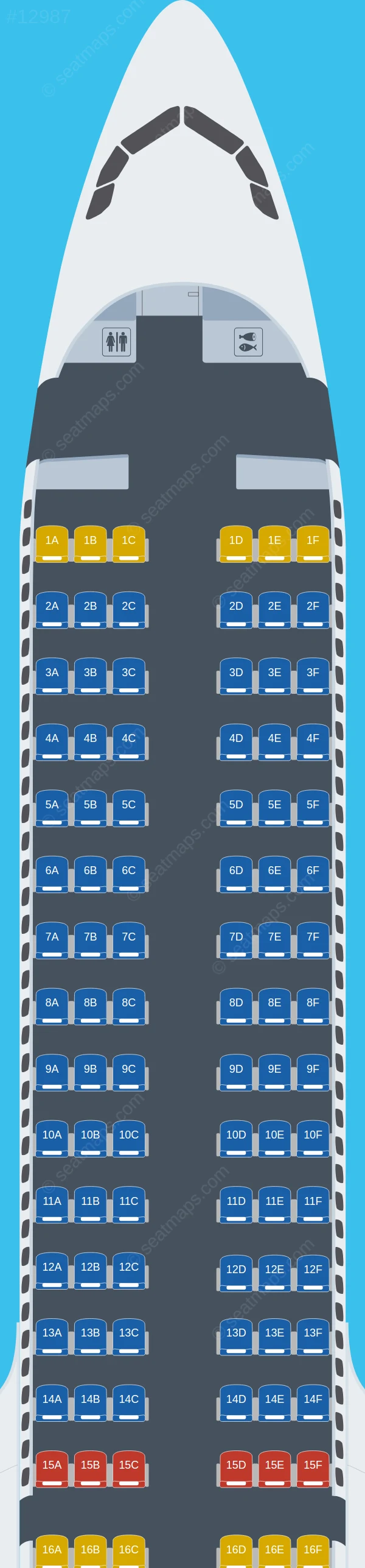 TAP Air Portugal Airbus A321neo V.2 seatmap preview