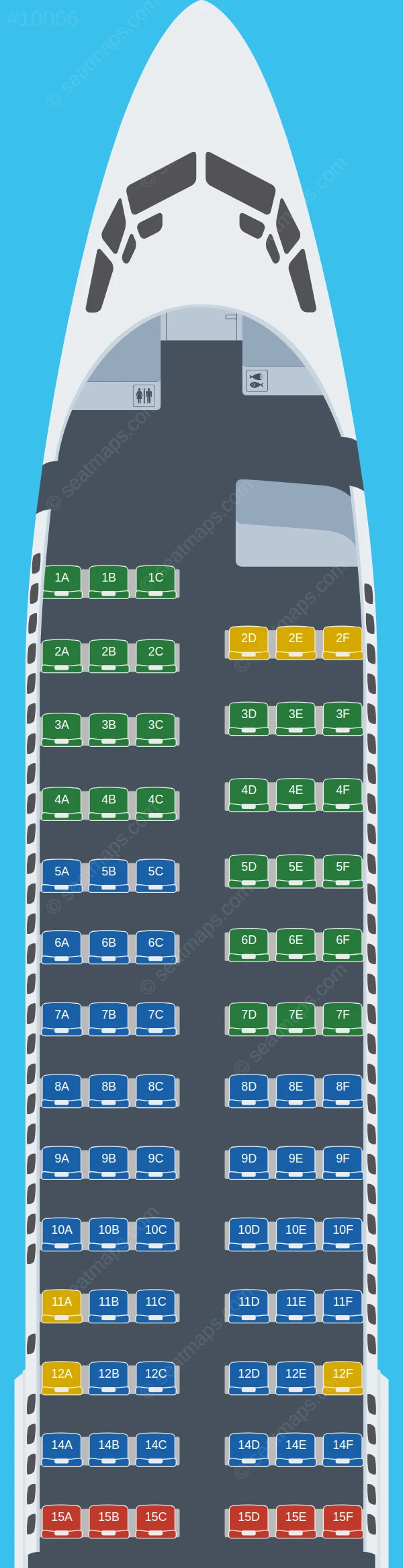 Avelo Airlines Boeing 737-800 seatmap preview