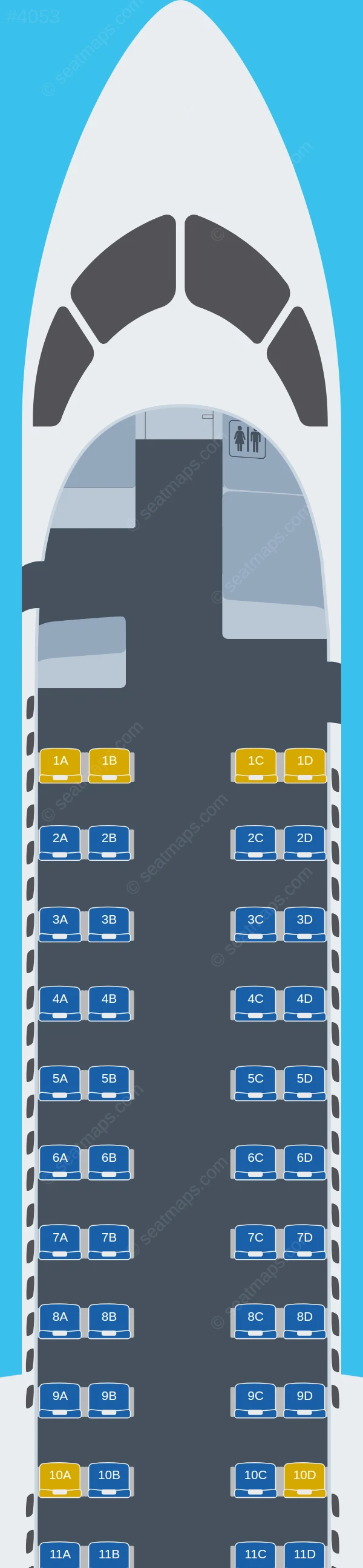 Air Niugini & Link PNG De Havilland Q400 seatmap preview