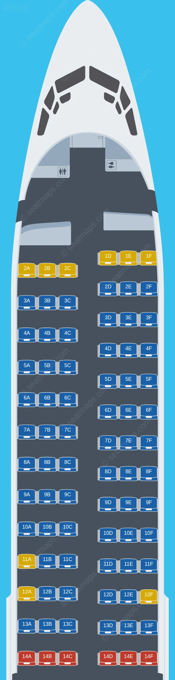 Rossiya Boeing 737-800 V.2 seatmap preview