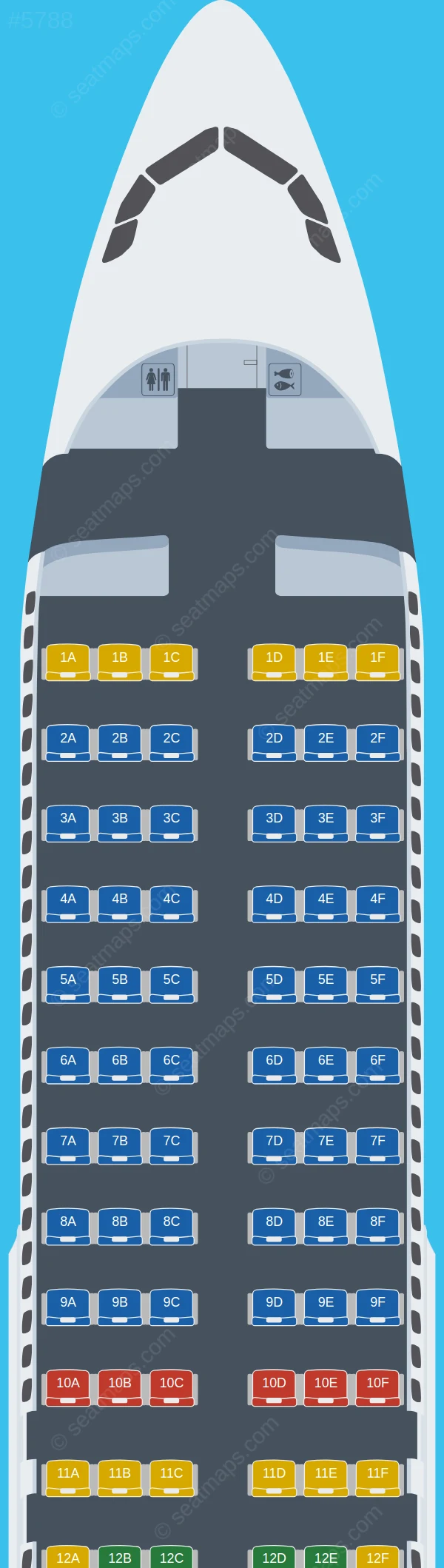 Finnair Airbus A320-200 seatmap preview