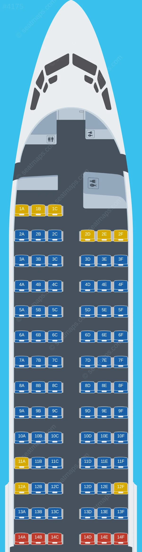 Flydubai Boeing 737-800 V.2 seatmap preview