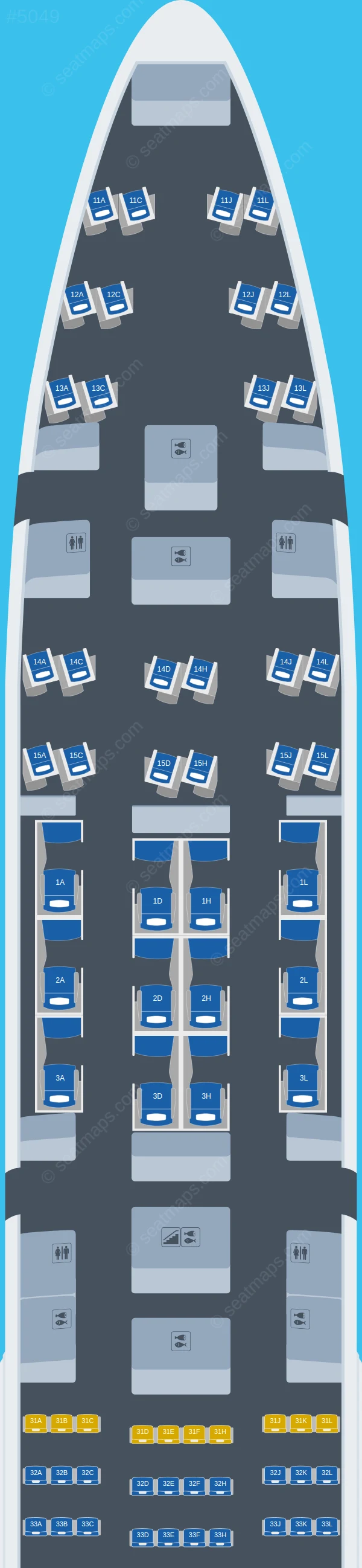 Air China Boeing 747-8 seatmap preview