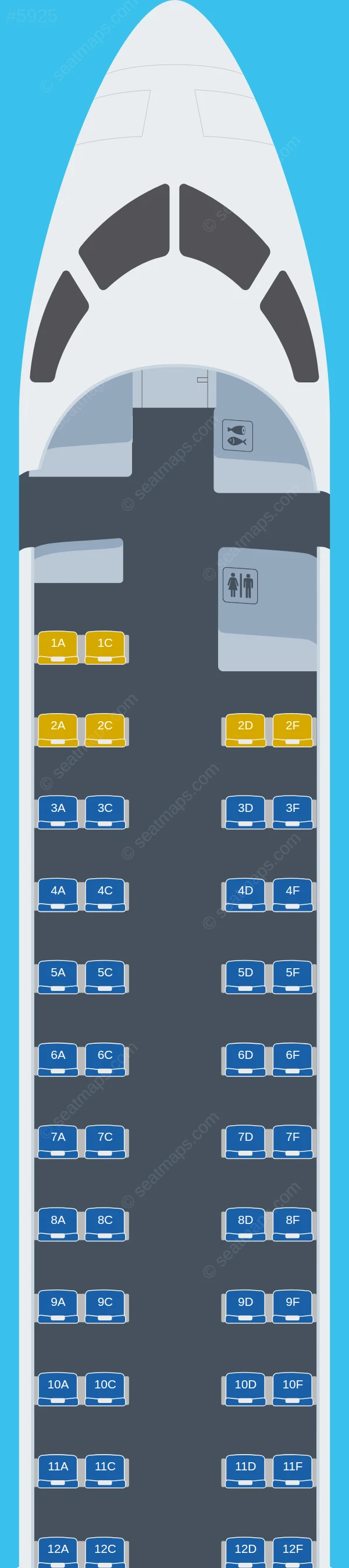SAS Bombardier CRJ900 V.2 seatmap preview