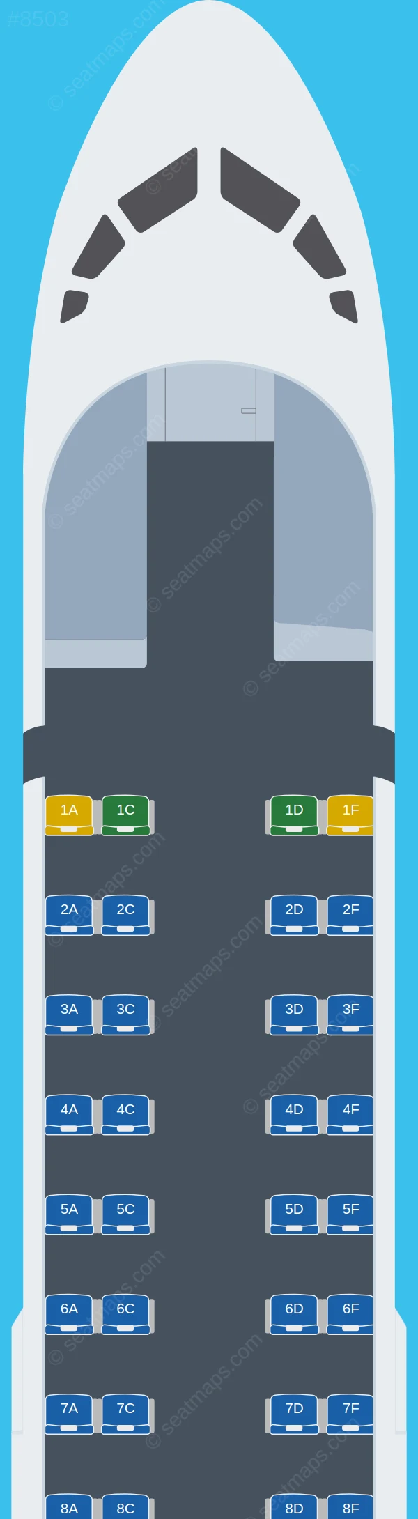 Fiji Link ATR 72-600 seatmap preview