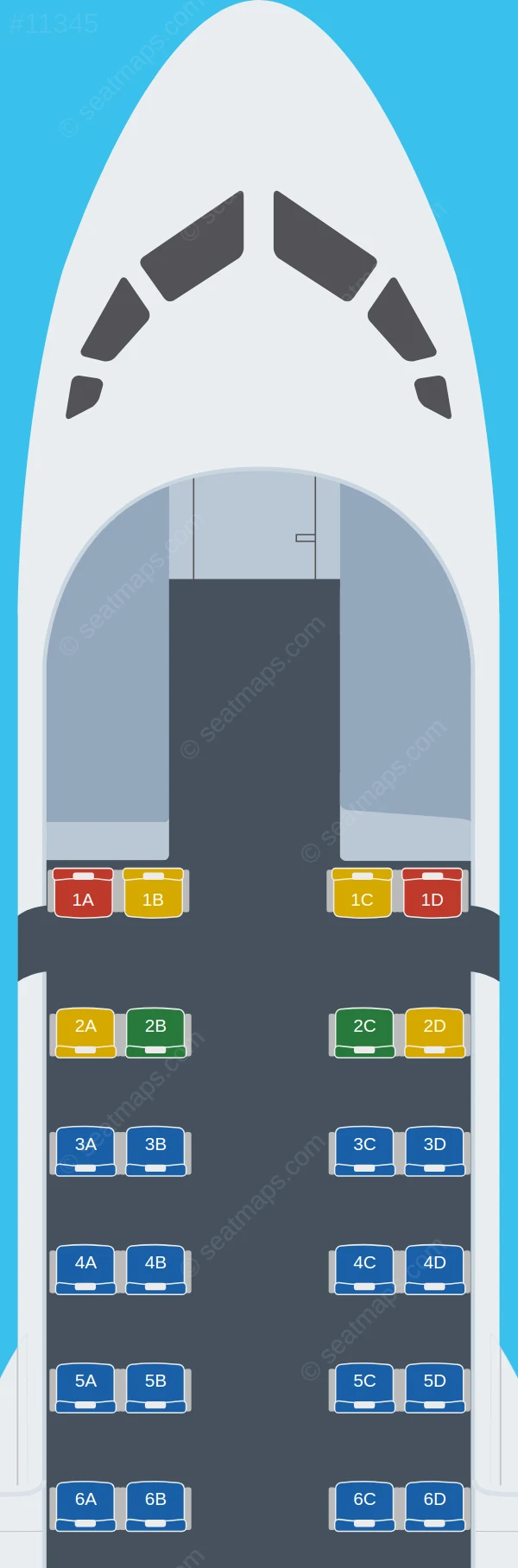 Clic Air ATR 42-600 V.1 seatmap preview