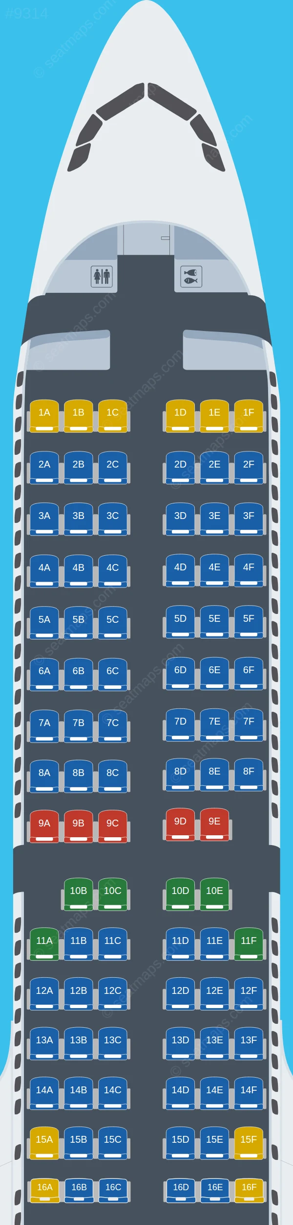 TAP Air Portugal Airbus A321neo V.1 seatmap preview