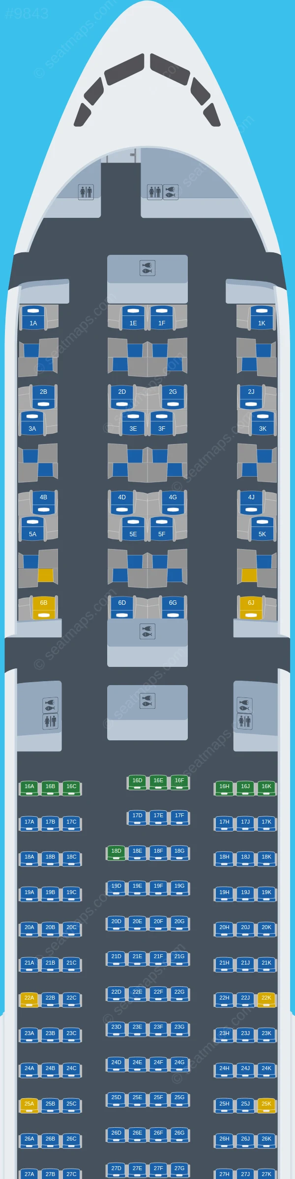 Qatar Airways Boeing 777-300ER V.2 seatmap preview