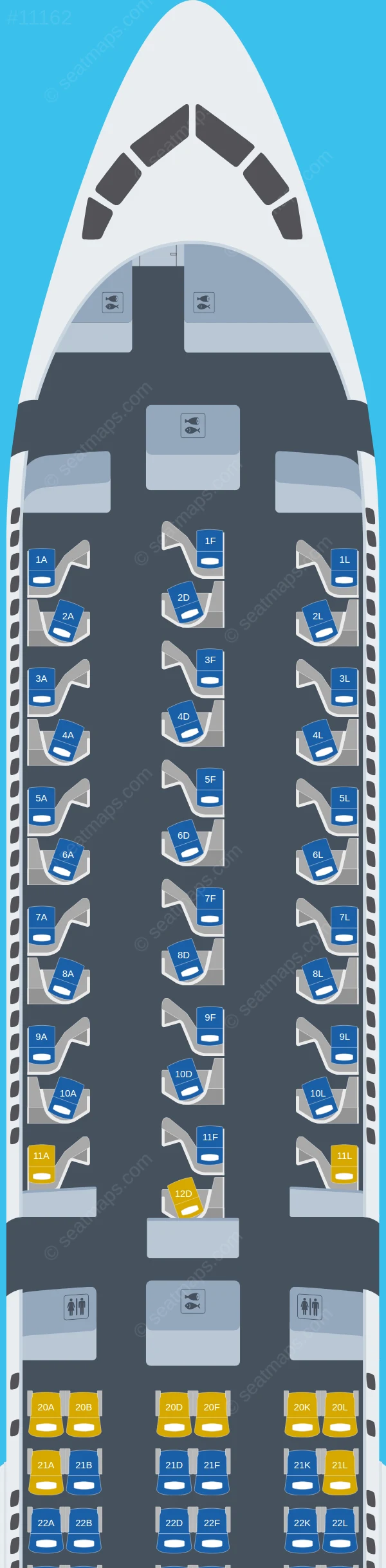 United Boeing 767-400ER seatmap preview