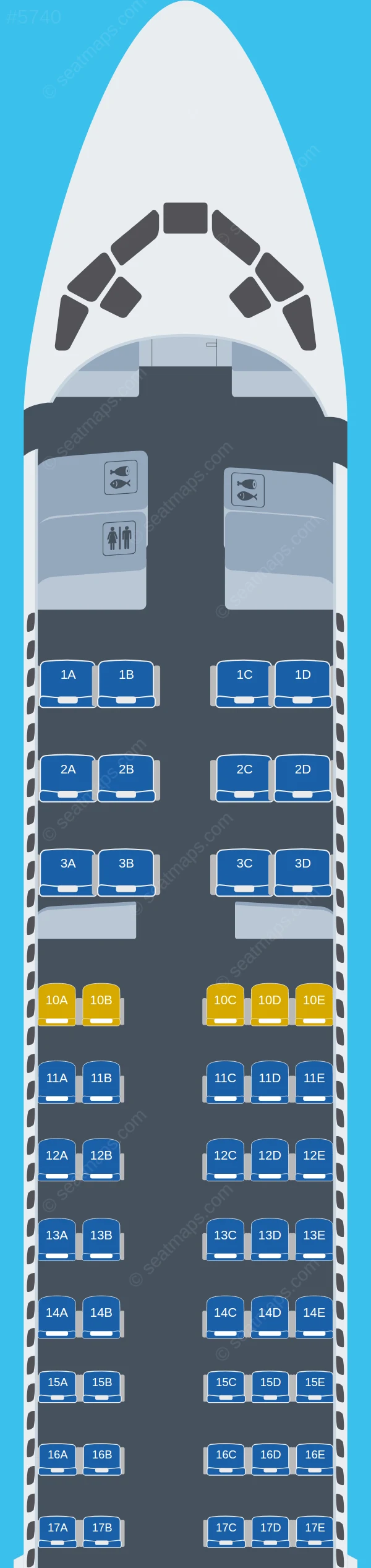 Delta Boeing 717-200 seatmap preview