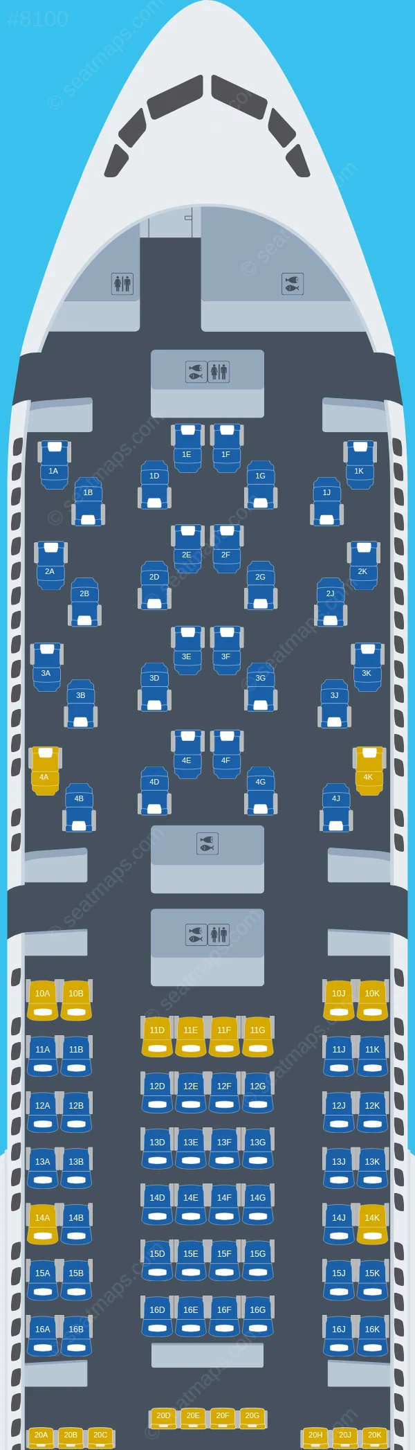 British Airways Boeing 777-200ER V.4 seatmap preview
