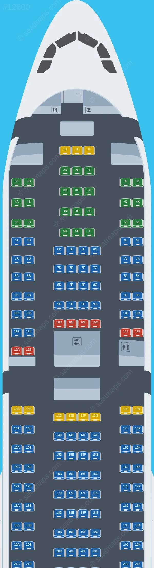 Flynas Airbus A330-300 V.2 seatmap preview