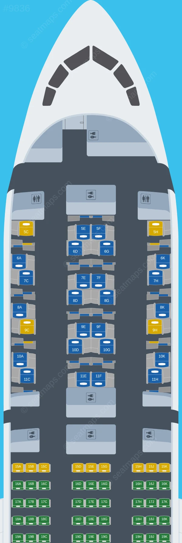 Etihad Airways Boeing 787-9 V.1 seatmap preview