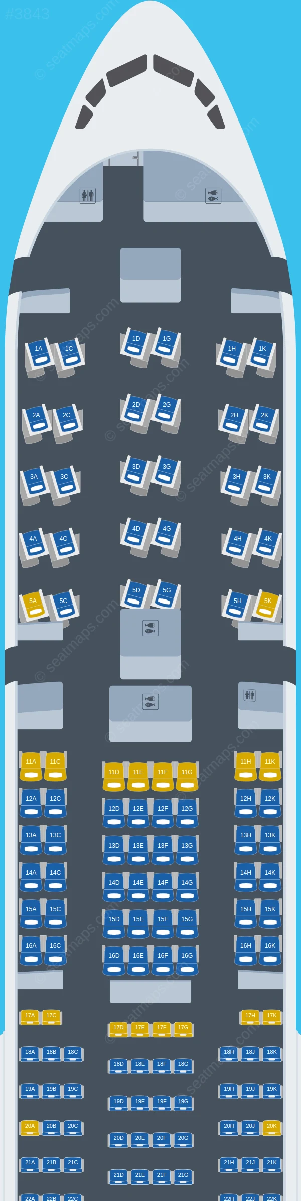 Aeroflot Boeing 777-300ER V.1 seatmap preview