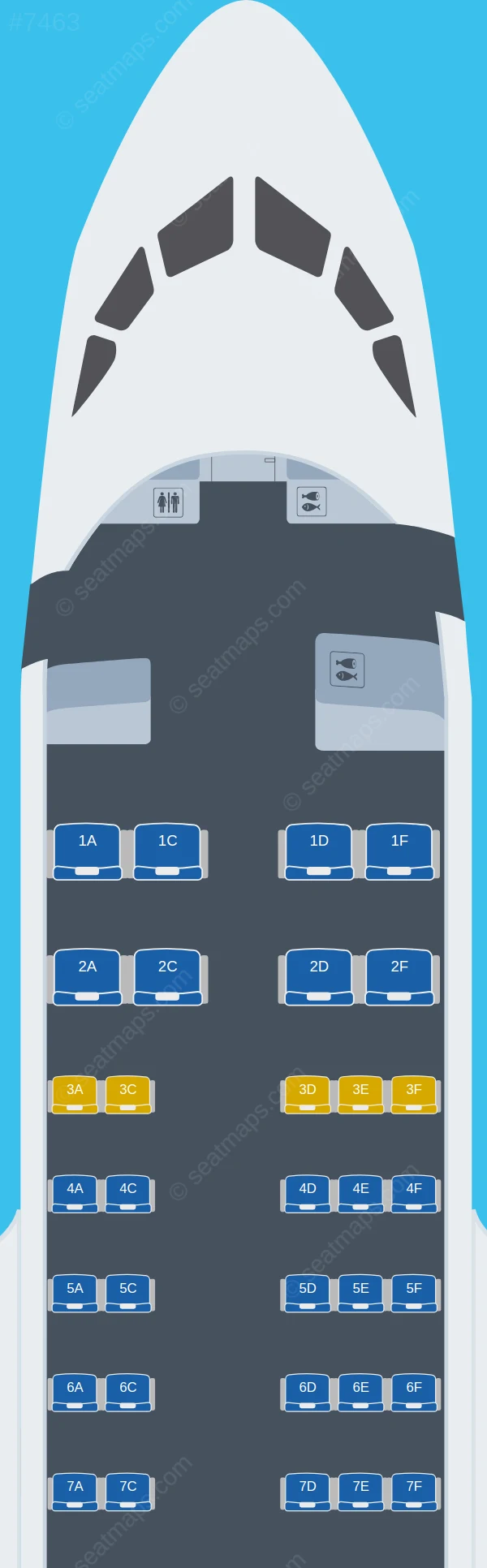 IrAero Sukhoi Superjet 100-95 V.2 seatmap preview