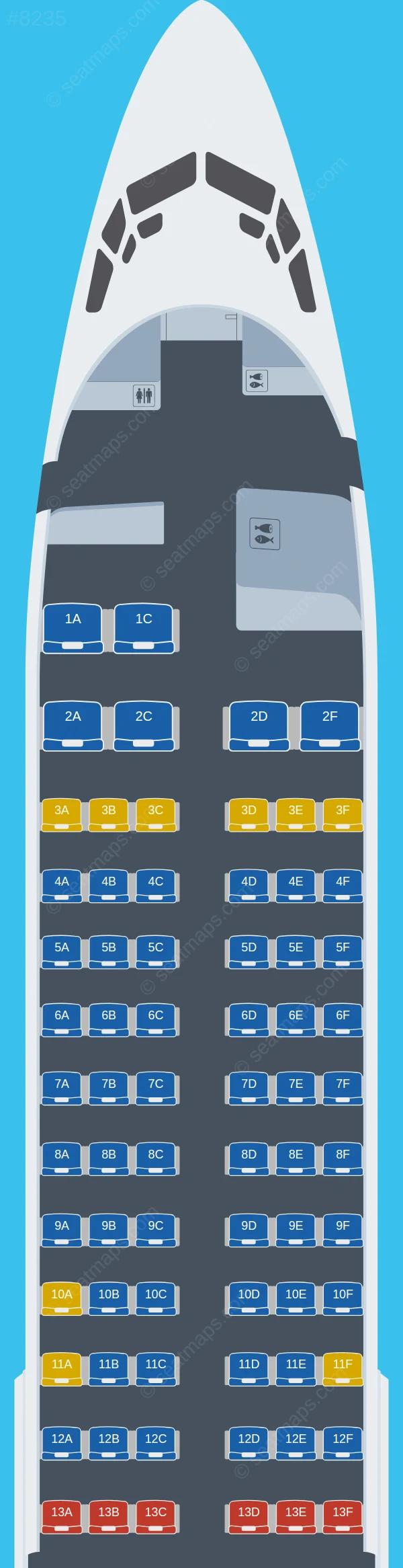 NordStar Boeing 737-800 seatmap preview