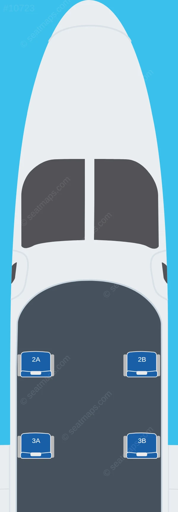 Cape Air Tecnam P2012 SMP seatmap preview