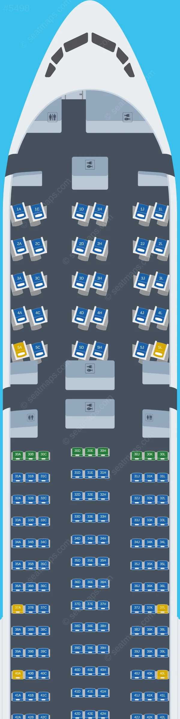 Saudia Boeing 777-300ER V.2 seatmap preview