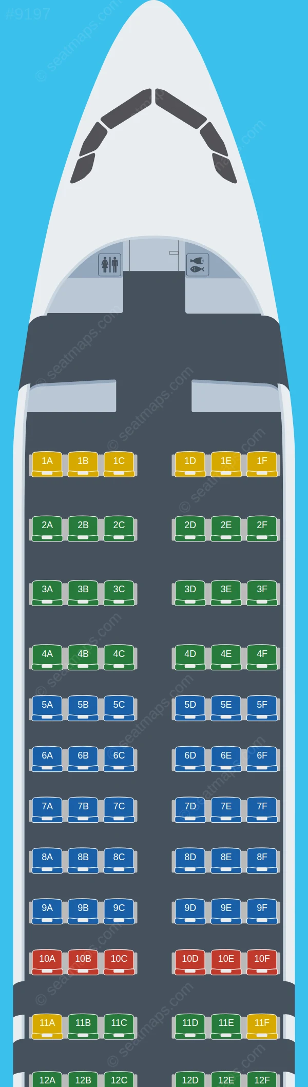 Flynas Airbus A320neo seatmap preview