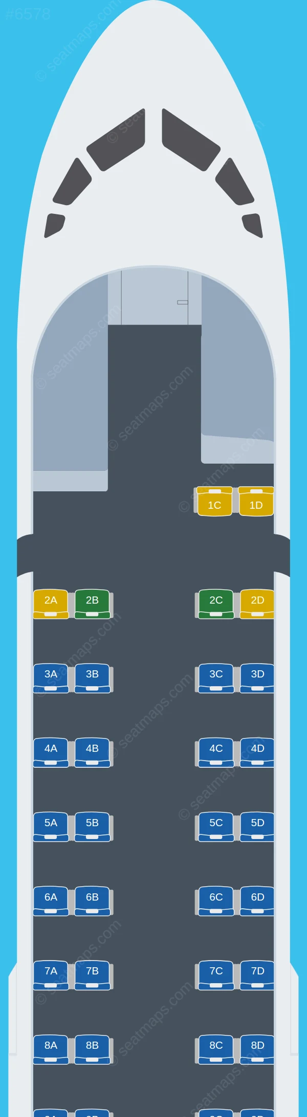 Buddha Air ATR 72-500 V.2 seatmap preview