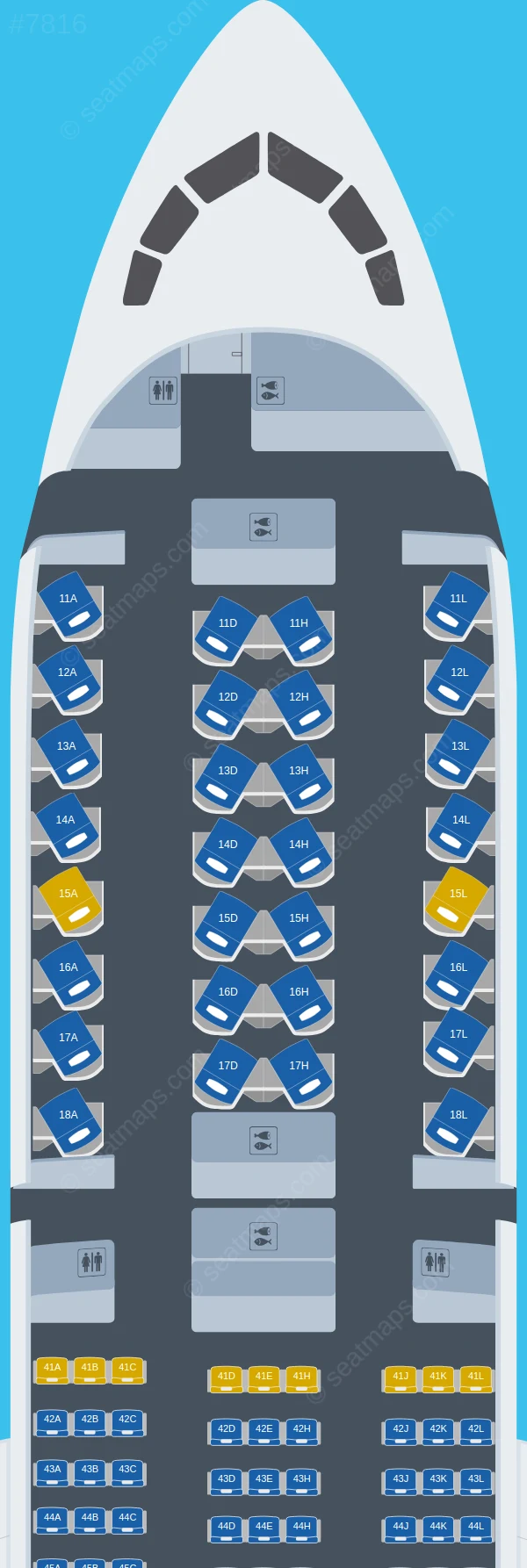 XiamenAir Boeing 787-9 seatmap preview